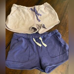 Lululemon girls Ivivva brand sorts SET Of 2 size 8-10.